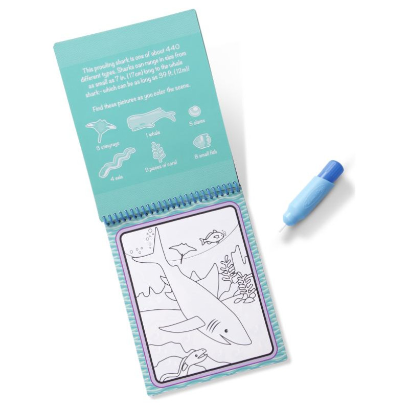 Melissa & Doug Ūdens krāsojamā grāmata MELISSA Water Wow! &ndash; Zemūdens pasaule