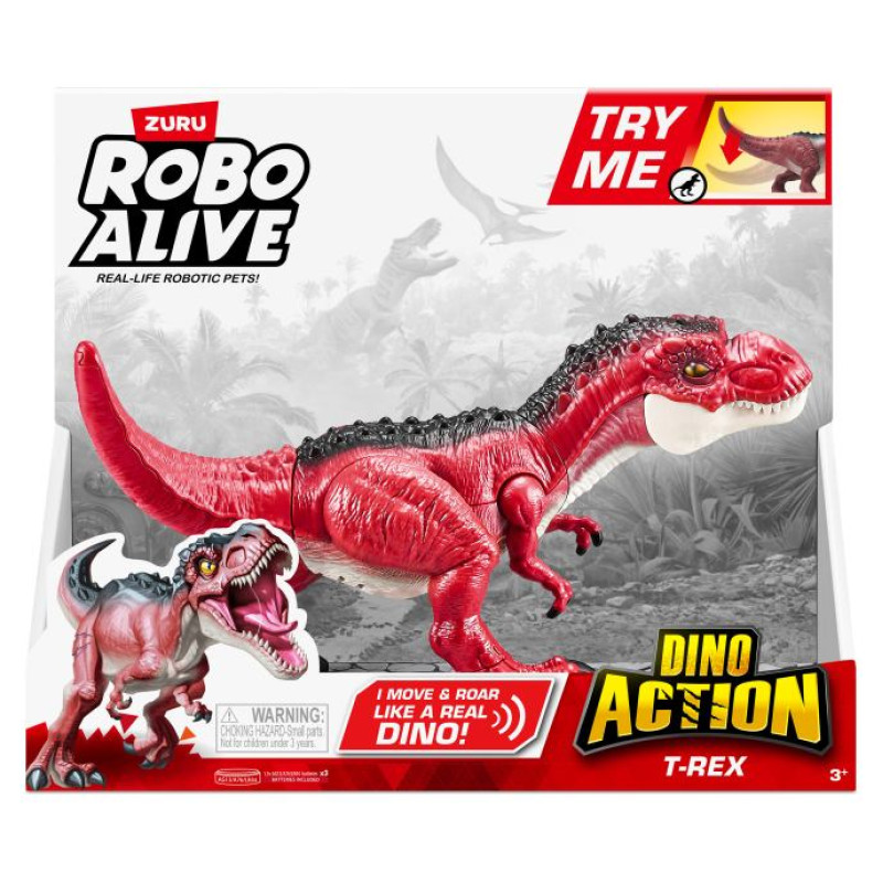 Roboalive Interaktīvā rotaļlieta Dino Action, T-Rex