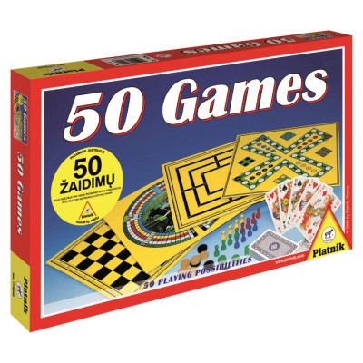 Piatnik Galda spēļu komplekts 50 spēles (Latvie&scaron;u val., Krievu val.)