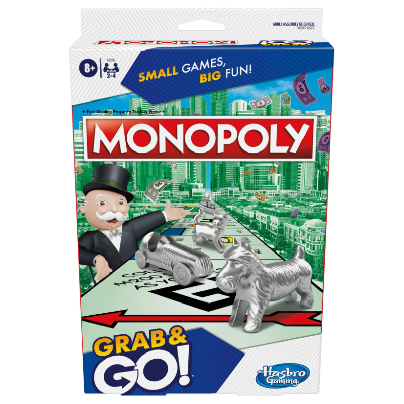 Monopoly Ceļojumu spēle &bdquo;Grab&Go&rdquo;
