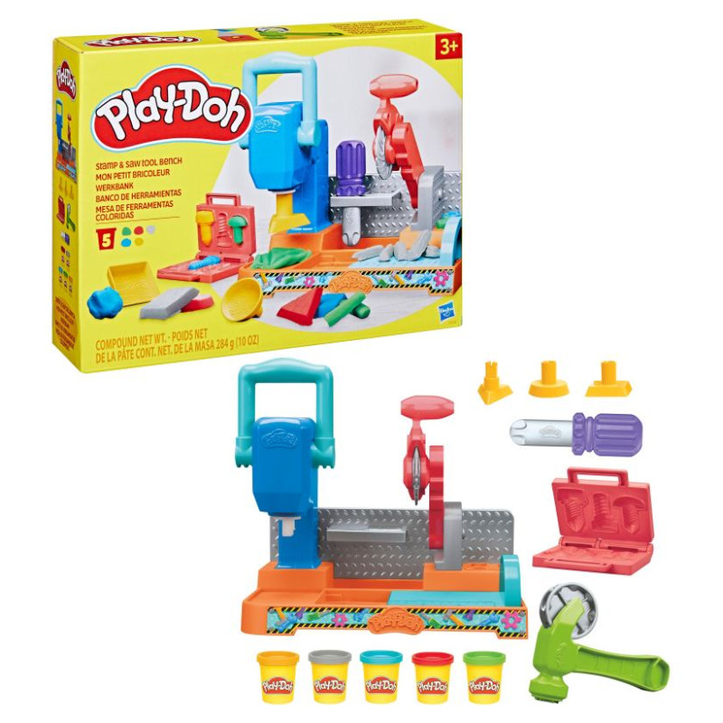 Play-Doh Rotaļu komplekts Preses un zāģa darbgalds