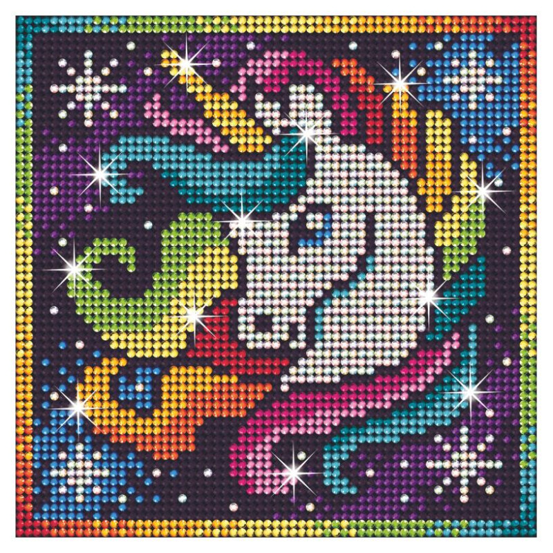 Kitfix Amatniecības komplekts dimantiņu māksla, Vienradzis