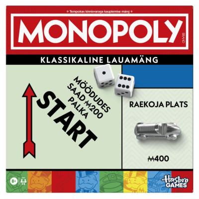 Monopoly Настольная игра Классическая Монополия (на эстонском яз.)