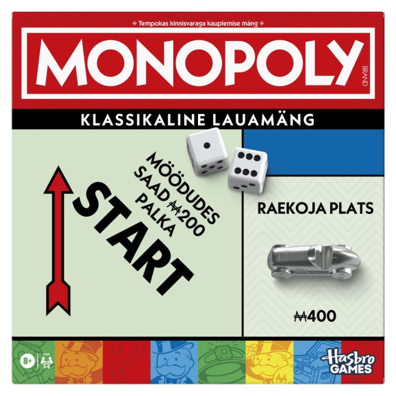 Monopoly Настольная игра Классическая Монополия (на эстонском яз.)