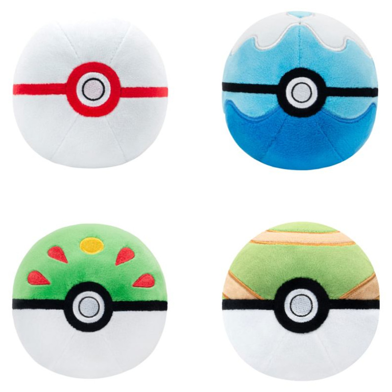 Pokemon W2 plī&scaron;a rotaļlieta Pok&eacute; Ball, 12 cm