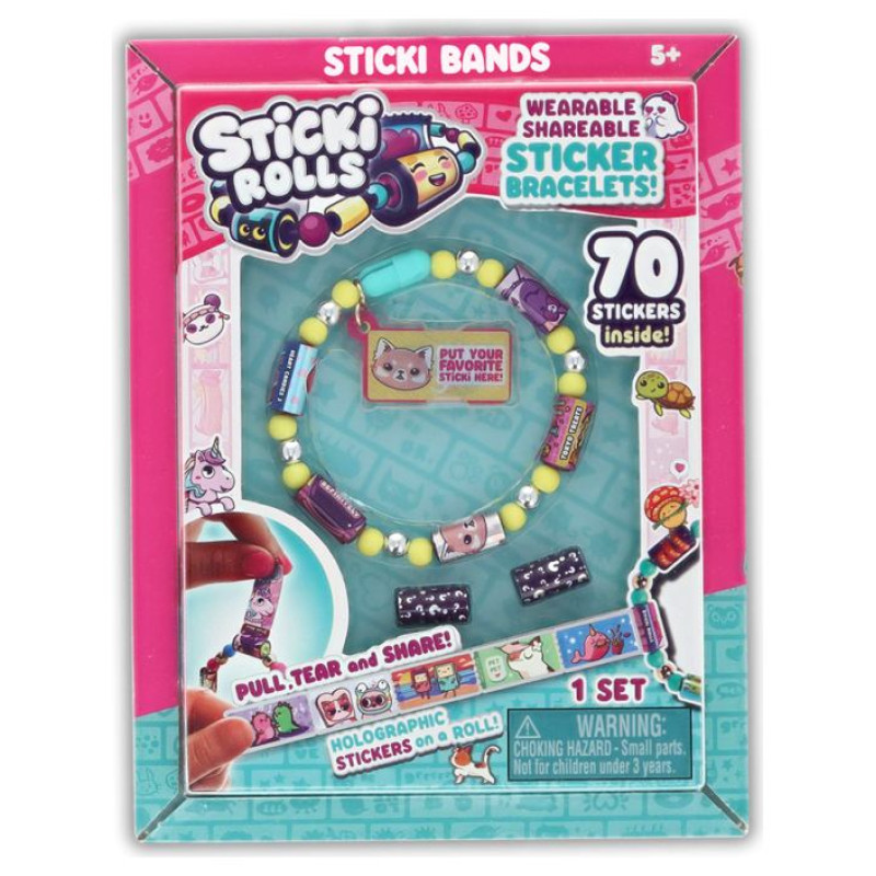 Sticki Rolls Rokassprādze ar aksesuāriem un uzlīmēm