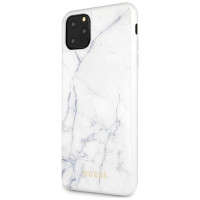 Guess GUHCN65HYMAWH iPhone 11 Pro Max white/white Marble