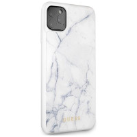 Guess GUHCN65HYMAWH iPhone 11 Pro Max white/white Marble