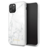 Guess GUHCN58HYMAWH iPhone 11 Pro biały/white Marble