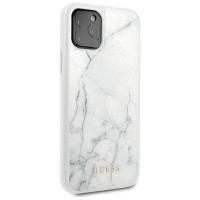 Guess GUHCN58HYMAWH iPhone 11 Pro biały/white Marble