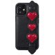 Kingxbar Sweet Series case decorated with original Swarovski crystals iPhone 12 Pro / iPhone 12 black