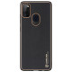 Dux Ducis Yolo elegant case made of soft TPU and PU leather for Samsung Galaxy M30s black
