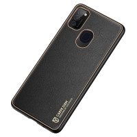 Dux Ducis Yolo elegant case made of soft TPU and PU leather for Samsung Galaxy M30s black