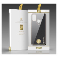 Dux Ducis Yolo elegant case made of soft TPU and PU leather for Samsung Galaxy M30s black