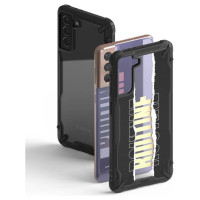 Ringke Fusion X Design durable PC Case with TPU Bumper for Samsung Galaxy S21+ 5G (S21 Plus 5G) black (Routine) (XDSG0054)