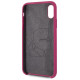 Karl Lagerfeld Silicone iPhone X/Xs Hardcase - Fuchsia