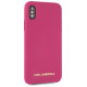 Karl Lagerfeld Silicone iPhone X/Xs Hardcase - Fuchsia