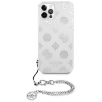 Guess GUHCP12LKSPESI iPhone 12 Pro Max 6.7" silver/silver hardcase Peony Chain Collection