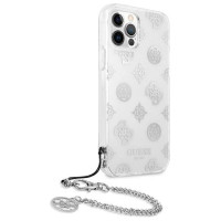 Guess GUHCP12LKSPESI iPhone 12 Pro Max 6.7" silver/silver hardcase Peony Chain Collection