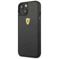 Ferrari FEHCP13SFCABK iPhone 13 mini 5.4" black/black hardcase On Track Real Carbon