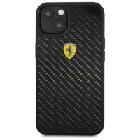 Ferrari FEHCP13SFCABK iPhone 13 mini 5.4" black/black hardcase On Track Real Carbon
