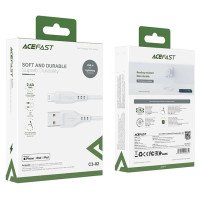 Acefast MFI USB cable - Lightning 1.2m, 2.4A white (C3-02 white)