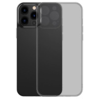 Baseus Frosted Glass Case Cover for iPhone 13 Pro Max Hard Cover with Gel Frame black (ARWS001101)
