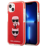 Karl Lagerfeld KLHCP13STPE2TR iPhone 13 mini 5,4" hardcase czerwony/red Karl&Choupette Head