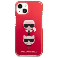 Karl Lagerfeld KLHCP13STPE2TR iPhone 13 mini 5,4" hardcase czerwony/red Karl&Choupette Head