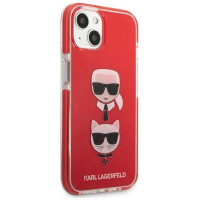 Karl Lagerfeld KLHCP13STPE2TR iPhone 13 mini 5,4" hardcase czerwony/red Karl&Choupette Head