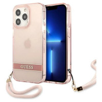 Guess Translucent Strap Case for iPhone 13 Pro / 13 6.1" - Pink
