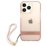 Guess Translucent Strap Case for iPhone 13 Pro / 13 6.1" - Pink