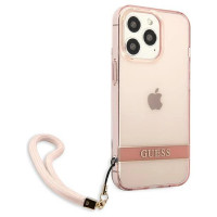 Guess Translucent Strap Case for iPhone 13 Pro / 13 6.1" - Pink