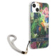 Guess GUHCP13MHFLSB iPhone 13 6.1" blue/blue hardcase Flower Strap