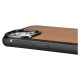 Icarer Leather Oil Wax case covered with natural leather for iPhone 14 brown (WMI14220717-TN)