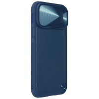 Nillkin CamShield Leather S Case iPhone 14 Pro case with camera cover blue