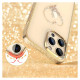 Kingxbar Silicone case with Swarovski crystals Kingxbar Wish Series for iPhone 14 Plus - gold