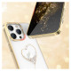 Kingxbar Silicone case with Swarovski crystals Kingxbar Wish Series for iPhone 14 Plus - gold