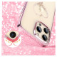 Kingxbar Silicone case with Swarovski Kingxbar Wish Series crystals for iPhone 14 Pro Max - pink