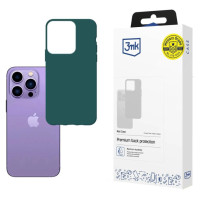 3Mk Protection Case for iPhone 14 Pro Max from the 3mk Matt Case series - dark green