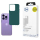 3Mk Protection Case for iPhone 14 Pro Max from the 3mk Matt Case series - dark green