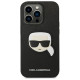 Karl Lagerfeld KLHCP14LSAPKHK iPhone 14 Pro 6,1" czarny/black hardcase Saffiano Karl`s Head Patch