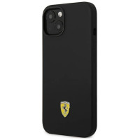 Ferrari FEHCP14SSIBBK iPhone 14 6.1" black/black hardcase Silicone Metal Logo