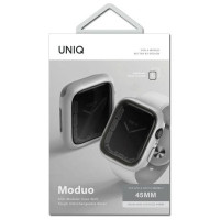 Uniq Moduo case for Apple Watch 4/5/6/7/8/SE/SE2 44/45mm - chalk gray
