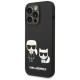 Karl Lagerfeld KLHMP14LSSKCK iPhone 14 Pro 6.1 "hardcase black / black Liquid Silicone Karl & Choupette Magsafe