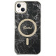 Guess Set Guess GUBPP14SHMEACSK Case+ Charger iPhone 14 6.1" black/black hard case Marble MagSafe