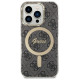 Guess Set Guess GUBPP14XH4EACSK Case+ Charger iPhone 14 Pro Max 6.7" black/black hard case 4G Print MagSafe