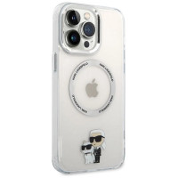 Karl Lagerfeld KKLHMP13XHNKCIT iPhone 13 Pro Max 6.7" hardcase transparent Iconic Karl&Choupette Magsafe