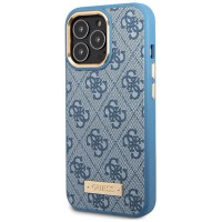 Guess GUHMP14LU4GPRB iPhone 14 Pro 6.1" blue/blue hard case 4G Logo Plate MagSafe