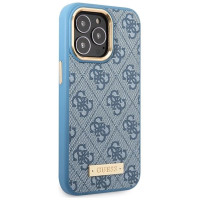 Guess GUHMP14LU4GPRB iPhone 14 Pro 6.1" blue/blue hard case 4G Logo Plate MagSafe